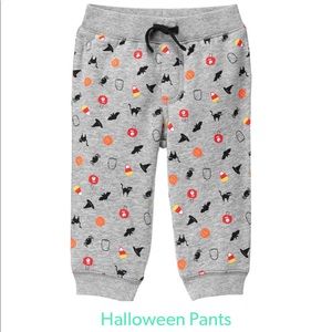Gymboree Halloween joggers 0-3 NWT